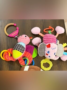 Set of Infantino Hanging Link Teether Toys